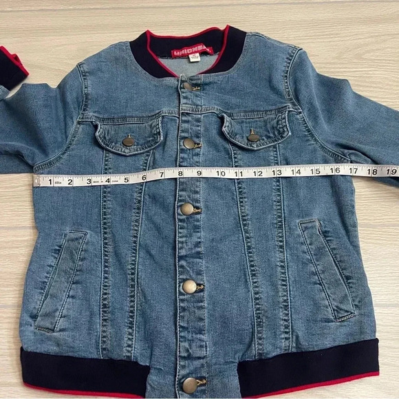 UnionBay Blue Jean Denim Y2K Fashion Jacket Juniors size Medium - Picture 7 of 11